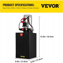 Double vevor hydraulic pump