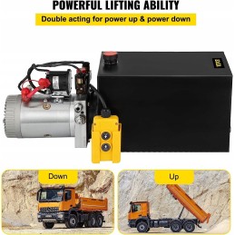 Double vevor hydraulic pump