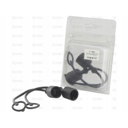 Black PVC plug fits 1 2 male couplings