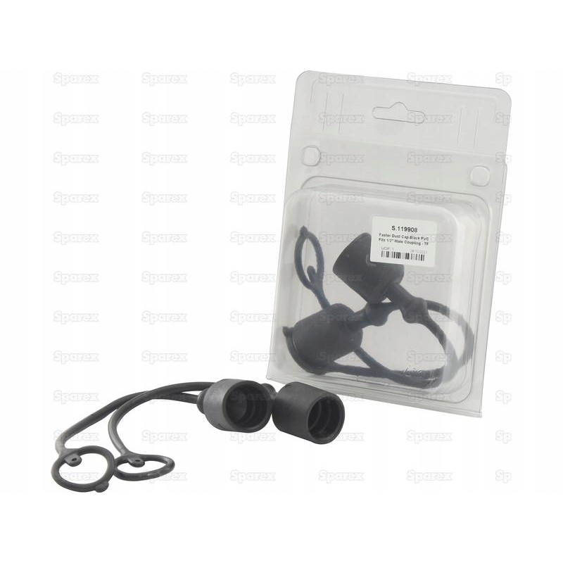 Black PVC plug fits 1 2 male couplings