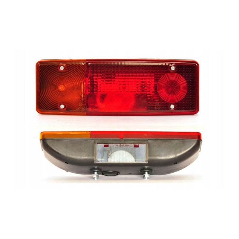 Left combined rear lamp for a tractor