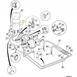 Brake fluid reservoir jcb 3cx 4cx 126 00200