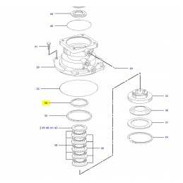 Seal ring cva excavator cat