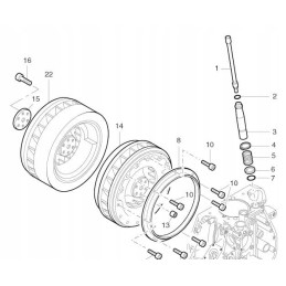 Hatz 1d81 1d90 flywheel washer 04007410