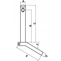 Pin with handle 19x175 mm kramp z519175kr