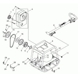 Wacker dpu2440y dpu2950y V-belt 0058924