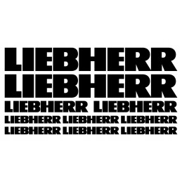 liebherr stickers loader crane loader set