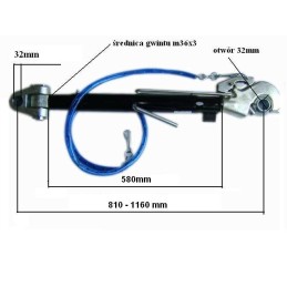 Central connector cat3 john deere deutz 810 1160mm