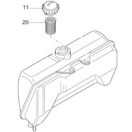 Hatz 1d81 1d90 fuel filler filter 50387300