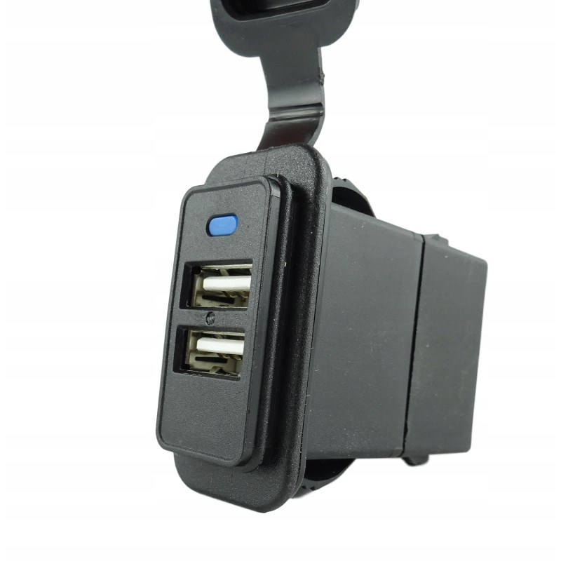 Hermetic double USB socket for 37x21mm frames