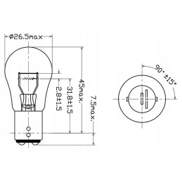B1203 bulb 12v p21 5w