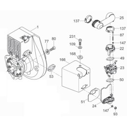 Wacker rammers bs carburetor gasket 5200016849