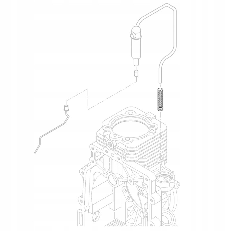 Hatz 01617900 vent pipe 1b20 1b30