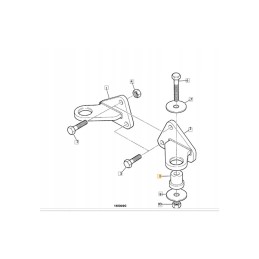 Engine mount jcb 3cx 4cx from 1997 123 03138