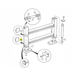 Support slide jcb 3cx 4cx long life 15 1 mm