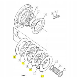 Brake spacer for JCB 3CX 4CX machines