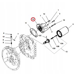 Drive pump cat th62 th63 original dana 8i4458