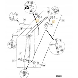 Boom arm bushing JCB 3CX 4CX 809 00131