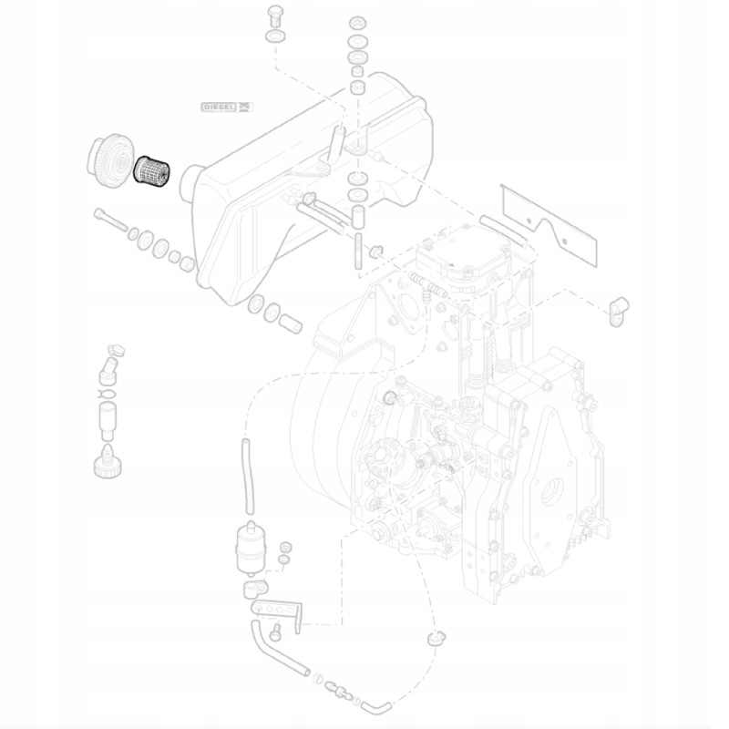 Hatz 50387300 fuel filler filter 1d81 1d90