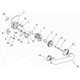 Wacker BS rammers gas lever 0114815