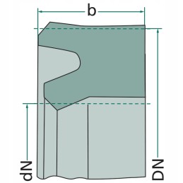 Grooved ring seal 30x40x10 mm Nbr