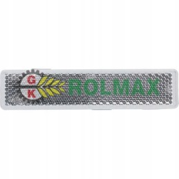 Rectangular glued reflector, white, 105 x 24 mm