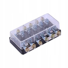 Box with 6 round cylindrical fuses