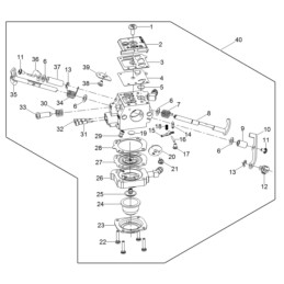 Wacker throttle shaft Walbro 0182763