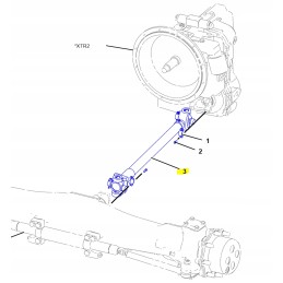 Front drive shaft cva backhoe loader cat