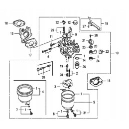 Honda gx270 gx390 carburetor gasket 16220 za0 702