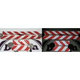 Reflective warning stripes stickers 14x49cm