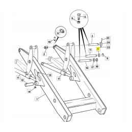 Pin washer 1 4 mm jcb backhoe loader