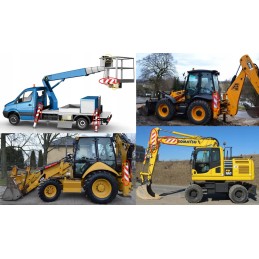 Reflective warning stripes stickers 9x49cm