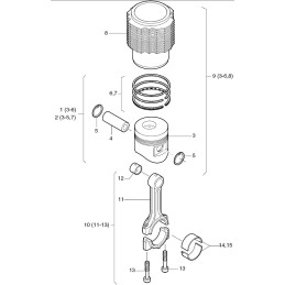 Hatz 1d41 1d50 pin protection 50381210