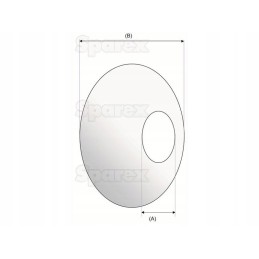 Fighting plate, internal diameter 45mm, external diameter 125mm