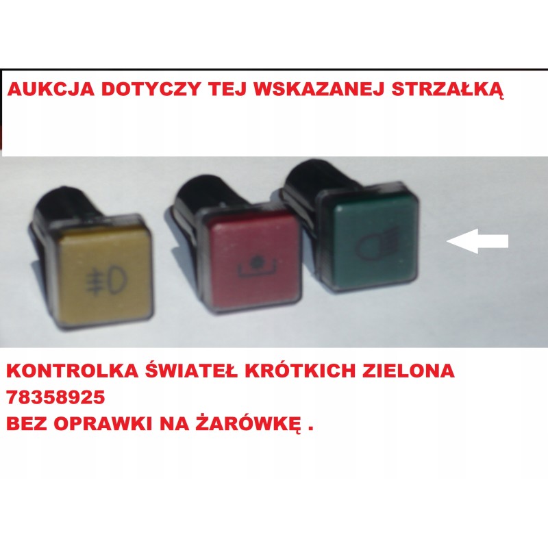 Green low beam indicator light 78358925