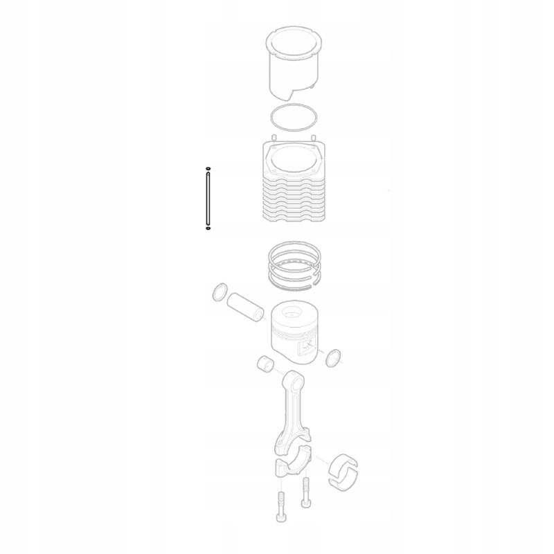 Hatz 01655700 lubrication tube 1d50