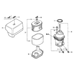 Honda gx270 gx390 filter gasket 16271 ze2 010
