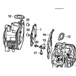 Honda gxv610 gxv620 muffler gasket 17151 zj1 84