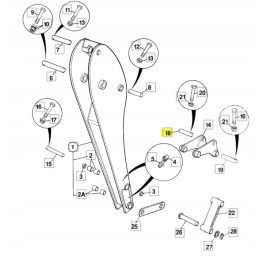 Jcb 3cx 4cx bucket cylinder pin 811 50368
