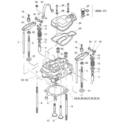 Hatz 1b30 valve tappet rod 05098900