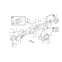 Swivel bearing for volvo backhoe loader cva