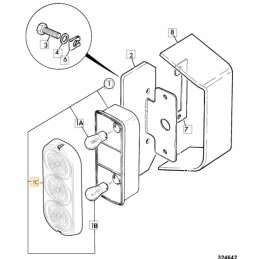 Rear road lamp shade LED LP 700 50024