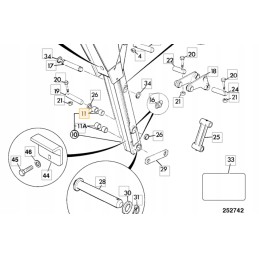Rear link arm bushing jcb 3cx 4cx 809 00125