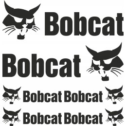 Bobcat Excavator Loader Stickers Set 1