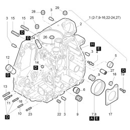 Hatz 1d81 1d90 pin seal 50459800