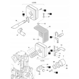 Hatz 1d81 1d90 muffler clamp 03877700