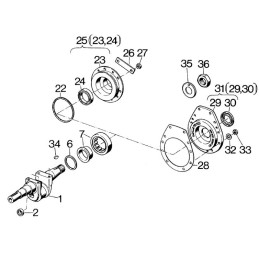 Hatz e780 e786 shaft cover gasket 03199200