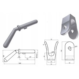 Tipping support for forks with pin set