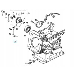 Honda gx120 gx160 adjuster lever 16541 ze1 01